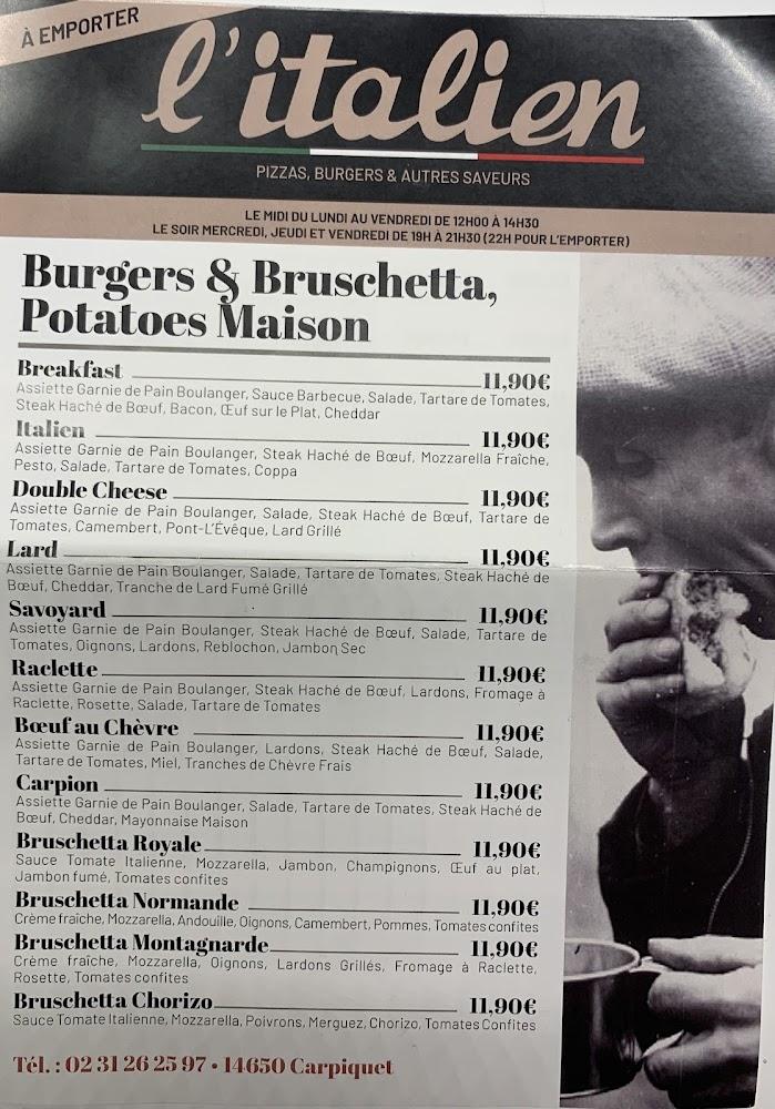 L'Italien - Menu Image 1